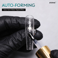 JTING 2026 Nuevo Gel de Acabado Efecto Ondas de Agua, Sin Limpieza, Autoformante, Textura 3D, Gel Cromado, Esmalte de Uñas, Sin HEMA/TPO, Gel OEM