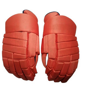 Guantes de Hockey sobre Hielo Ajustables de Cuero y Fibra de Carbono HI-GLOW para Adultos y Mayores de 13'' y 14'', con Servicios Duraderos OEM - Product Image 1