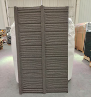 Tuiles de toiture légères anti-corrosion 1340x420mm, modernes et colorées, en métal revêtu de pierre pour la construction de villas, en acier.
