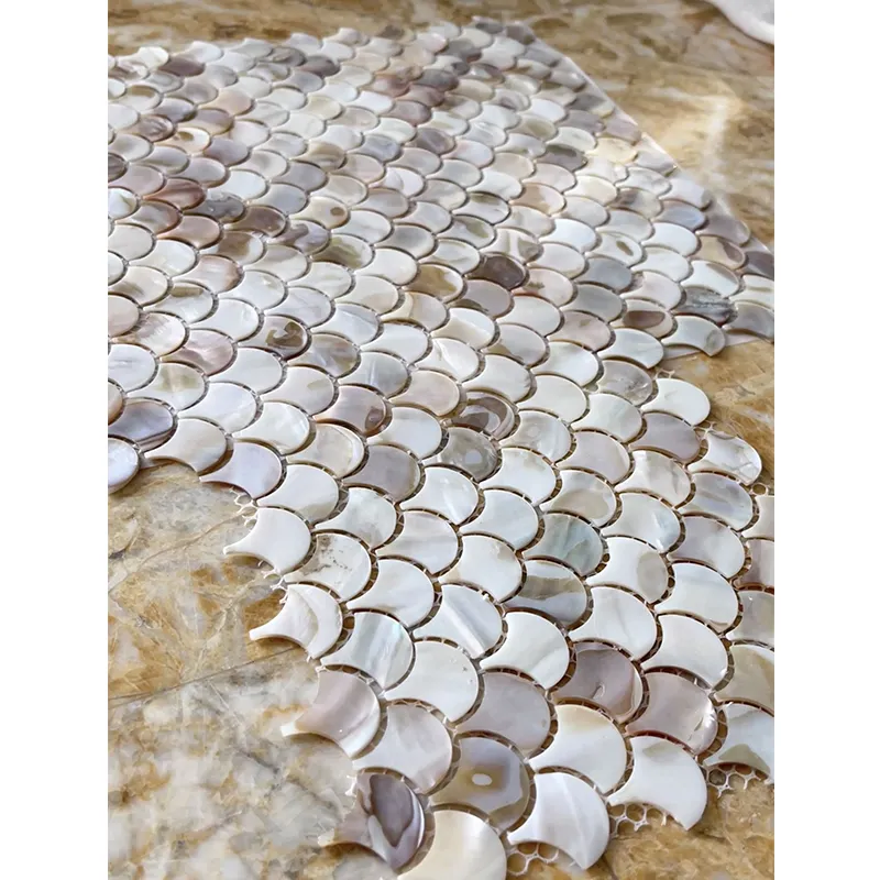 YD STONE bunte Perlschale-Wandfliesen Heimdekoration wasserdichte Backsplash-Schale Mosaike