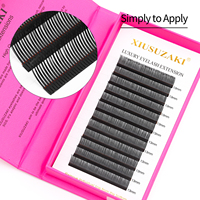 XIUSUZAKI Vente en gros de cils individuels super doux et volumineux, marque privée, cils de fée, faux cils en pointes, extensions de cils 5D en forme de fleur