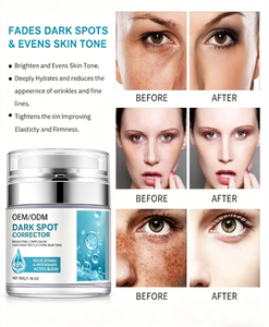 Crema Correctora de Manchas Oscuras OEM/ODM 50g, Crema Hidratante Facial Blanqueadora e Iluminadora, Eliminador de Hiperpigmentación y Melasma - Product Image 1