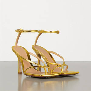 XINZI RAIN – sandales à talons pour femmes, grande taille 45, confortables, pieds larges, bout carré, <span class=keywords><strong>talon</strong></span> fin de 9cm - Product Image 1