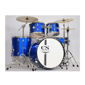 Factory wholesale entry level 5 drums 3 cymbals acoustic drums set drum set