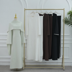 Robe longue musulmane pour femme, ensemble cape et abaya, <span class=keywords><strong>caftan</strong></span> <span class=keywords><strong>perlé</strong></span>, robe de soirée ornée de diamants, abayas Ramadan, kaftan, jalabiya - Product Image 4
