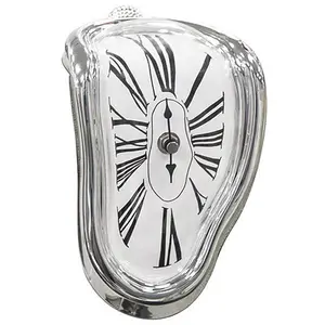 Creativo retro ordito e surrealista <span class=keywords><strong>Salvador</strong></span> Dali Style orologio da parete decorazione regalo giardino di casa - Product Image 1