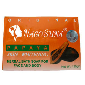 <span class=keywords><strong>Savon</strong></span> blanchissant à la papaye Extrait naturel à base de plantes <span class=keywords><strong>Savon</strong></span> nettoyant pour le corps/le visage Nettoyage et éclaircissement de la peau Devenir une peau crémeuse - Product Image 3