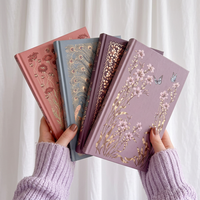 Carnets de notes professionnels A5 à couverture rigide avec reliure cousue, finition mate et dorure à chaud