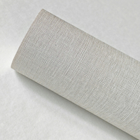 Papier peint texturé en PVC à motif lin, en stock, revêtement mural décoratif pour la maison, revêtement en vinyle sur toile, pour hôtel