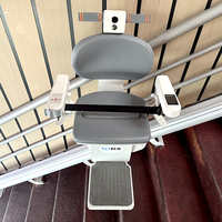 Chaise de monte-escalier droite en acier électrique Nouvelle condition Conception pliante sûre et stable pour la famille et les hôtels