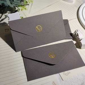 <span class=keywords><strong>Enveloppe</strong></span> d'invitation de <span class=keywords><strong>mariage</strong></span> personnalisée simple style occidental lin texture papier <span class=keywords><strong>kraft</strong></span> papeterie - Product Image 5