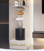 Table console sur pied en résine, grand format, style artistique, luxe léger et moderne, pour salon, villa, décoration intérieure, pour la maison neuve