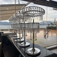 Hoog Goud Zwart Kubieke Metalen Bloemstandaard Bruiloft Centerpieces Tafel Middelpunt Metalen Bloemstandaard Voor Tafeldecoratie
