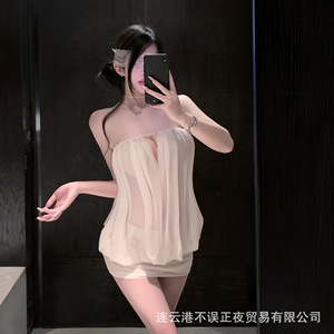 Sexy mesh see-through bodycon skirt for sexy girls, perfect for late-night lingerie, alluring and seductive, QQNY style. - Product Image 5