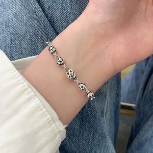 Bracelet en argent sterling Ruitai S925 avec pendentif visage souriant pour femme, bijoux tendance - Product Image 3