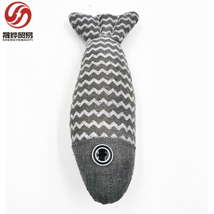 لعبة القط لعبة واقعية دمية السمك مقاومة للخدش القطن مادة الكتان الاسترخاء والترفيه لوازم القط لعبة القط - Product Image 2