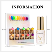 HONEY GIRL Fournitures Ongles Vernis Gel Nouveau Design Collection 160 Couleurs Kit Vernis Gel Boîte OEM Gel UV Inodore Vernis Permanent