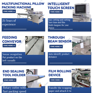 Equipo de envoltura de plástico de marca famosa de excelente calidad, bolsas horizontales de almohada, paquete de bolsa para alimentos, bebidas, textiles de China - Product Image 6