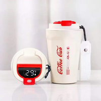390ML isolé sous vide isolé gobelet à double paroi tasses à café réutilisables tasse à café en acier inoxydable tasse avec couvercle