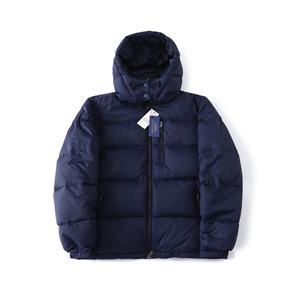 Doudoune Déperlante Coupe-Vent Détachable à Capuche en Toile Décontractée avec Fermeture Éclair Broderie Cheval de Guerre RL pour Hommes et Femmes - Product Image 6