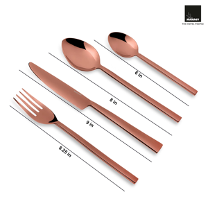 Sang trọng Rose Gold thép không gỉ thiết lập dao kéo nĩa muỗng dao Flatware cho khách sạn đám cưới tiệc chiêu đãi tiếp nhận bảng thiết lập - Product Image 3