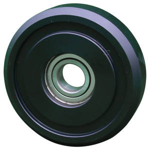 Ruota del sedile a remi della barca cuscinetto piatto a rulli in plastica con puleggia in plastica e ruota della ruota della cinghia puleggia del rullo del cuscinetto - Product Image 2