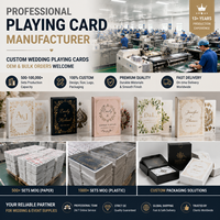 Jeu de cartes à jouer personnalisées, de haute qualité, en gros, pour mariage, cadeau de luxe, fabricants de cartes à jouer personnalisées haut de gamme