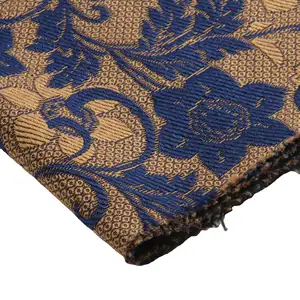 Alta qualidade flor matt brocado algodão tecido jacquard para têxteis-lar cortina sofá