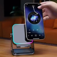 Speaker Desktop Mendukung Koneksi Dudukan Speaker Ponsel yang Dapat Diputar 360 Derajat Tipe Portabel Nirkabel