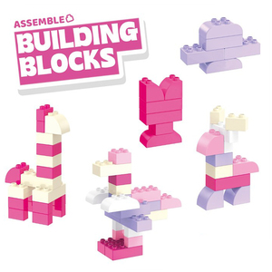 40PCS Interlocking <b>Building</b> <b>Blocks</b> Set Storage Bottle Colorful Stacking Construction Toy for Kids Early Educational Play - Product Image 1