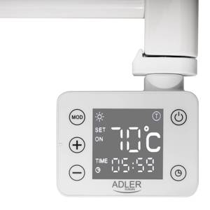 Adler 7824 radiatore elettrico per Bagno Touch Display LED Termo Arredo Bagno - Product Image 5