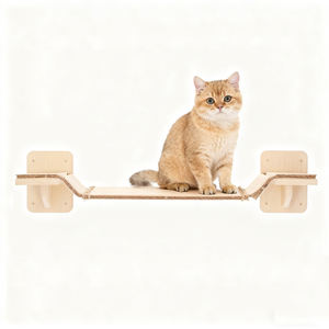 Étagères murales d'escalade de chat en bois moderne élégant intérieur <span class=keywords><strong>lits</strong></span> de chat muraux étagère pont meubles Carton emballé - Product Image 4