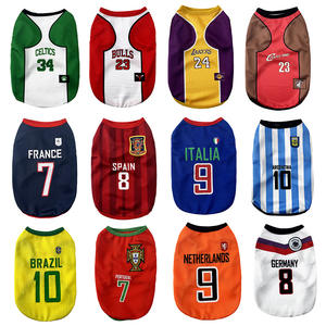 <span class=keywords><strong>Camiseta</strong></span> Multicolor para Perro, Ropa Personalizada de Lujo para Mascotas, Camisetas Blancas de Verano para Perro, Uniforme Deportivo para Mascotas - Product Image 6