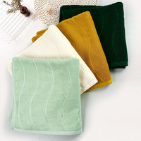 Custom Embossed 100% Cotton Terry Towel Eco-Friendly Hypoallergenic Beach Hotel Home Outdoor SPA Gift 450-650gsm All-Season