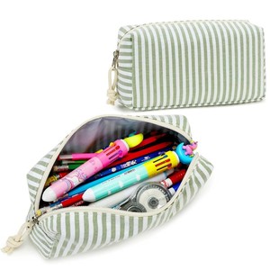 Xách tay Polyester văn phòng phẩm lưu trữ túi đáng yêu sọc mô hình + hình tam giác thiết kế nhỏ gọn - Product Image 1