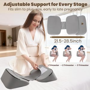 <b>U</b> <b>Shaped</b> Memory Foam Maternity <b>Pillow</b> Adjustable Support For Abdomen And Hips Pregnancy <b>Pillow</b> Solid Color - Product Image 3