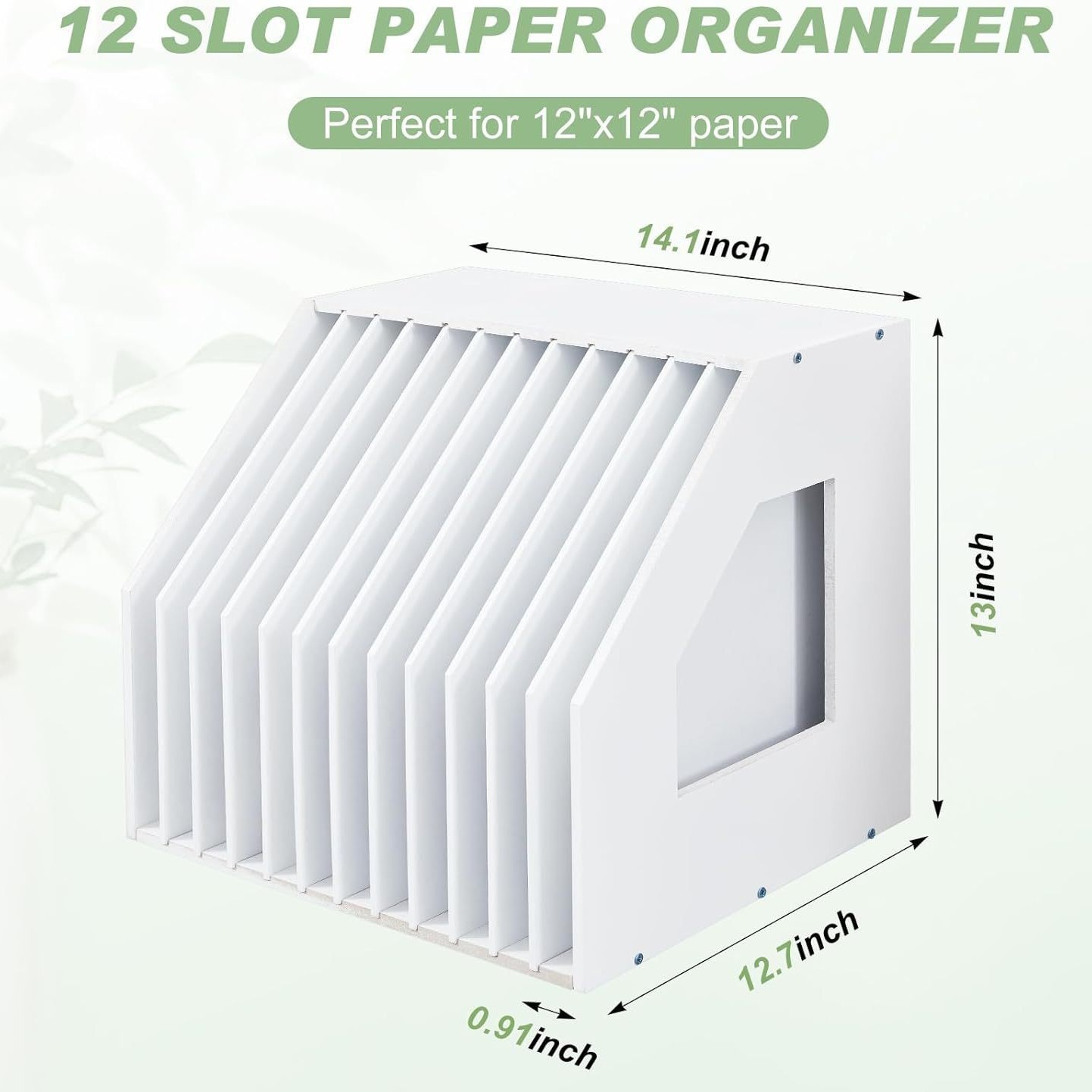 12-tier sloping file rack [35.8*33*32.3cm]