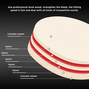 Boli nueva llegada Spirit Wood <span class=keywords><strong>CL</strong></span> serie 7 capas de madera pura pala de tenis de mesa - Product Image 2
