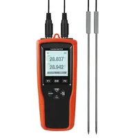 Termómetro RTD de Alta Precisión YET-720, Sonda de Doble Canal PT100/PT1000, Calibración Multipunto, Herramienta de Medición de Temperatura