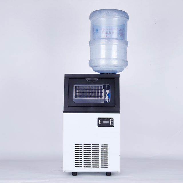 Commercial Stainless Steel Automatic Countertop Cube Ice Maker 50-60kg/Day Self-Cleaning Electric Power Source for Home Bar