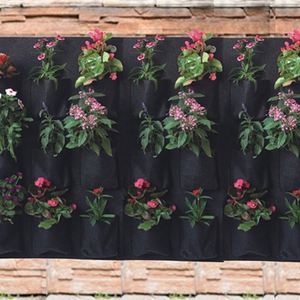 Sacs de culture suspendus au mur pour la plantation, poches de jardinage verticales en feutre pour la décoration du jardin - Product Image 3