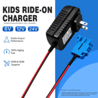 Chargeur de batterie au plomb 24V 1.5A professionnel HAOXING pour voiture électrique pour enfants, protection OVP/OCP, prise EU, PC+ABS ignifuge