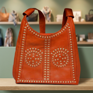 Biyadina Store's Stylish Rust Premium Bolso de piel de becerro Cierre de cremallera Monedero con múltiples compartimentos Accesorio de viaje - Product Image 2
