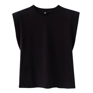 T-shirt court en coton 200 g/m² pour femme, uni, sans manches, personnalisable, qualité supérieure, vente en gros - Product Image 6