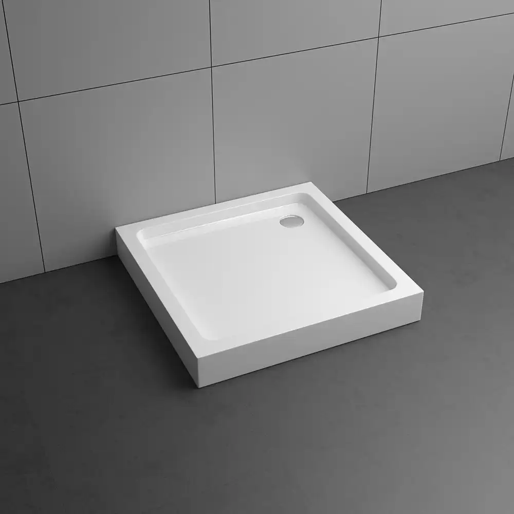 Douchebak Cupc Europese Abs Vierkant 13.5Cm Diep Verstelbare Antislip Hoekbasis Voor Badkamer Natte Ruimte Lopen In Douchecabine