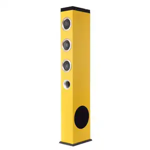 Best sellers novo estilo Marca novos produtos tecnológicos nova listagem BT Tower speaker Amarelo brilhante