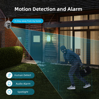 Sistema de Cámaras de Seguridad Inalámbricas Wistino de 8 Canales y 6MP, Kit Wifi PTZ de 8 Canales con Audio
