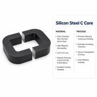 Noyau en acier au silicium de type CD pour transformateur de puissance, taille personnalisée disponible