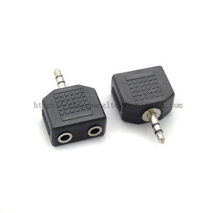 Convertisseur audio 3.5 mâle vers 3.5 <span class=keywords><strong>Double</strong></span> <span class=keywords><strong>prise</strong></span> femelle 3.5 <span class=keywords><strong>Double</strong></span> canal vers 2 trous <span class=keywords><strong>Jack</strong></span> 3.5 <span class=keywords><strong>Double</strong></span> piste vers <span class=keywords><strong>Double</strong></span> <span class=keywords><strong>prise</strong></span> casque - Product Image 1