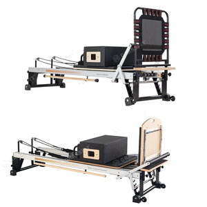 <span class=keywords><strong>Machine</strong></span> de Pilates Reformer avec tour demi-trapèze, équipement de studio commercial, en alliage d'aluminium, couleur personnalisée professionnelle - Product Image 2